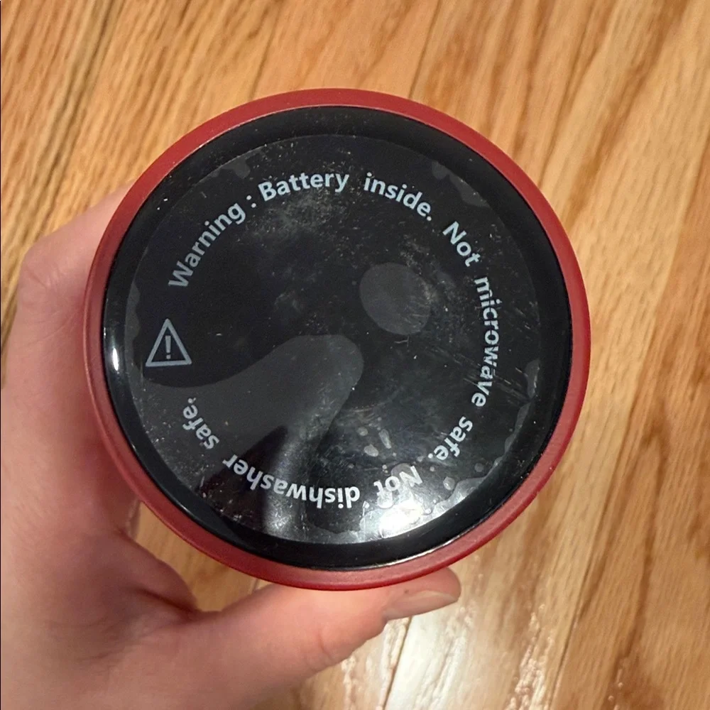 Smart Cup Red Stainless Steel Thermal Insulation Cup LED Temp Display 500ml